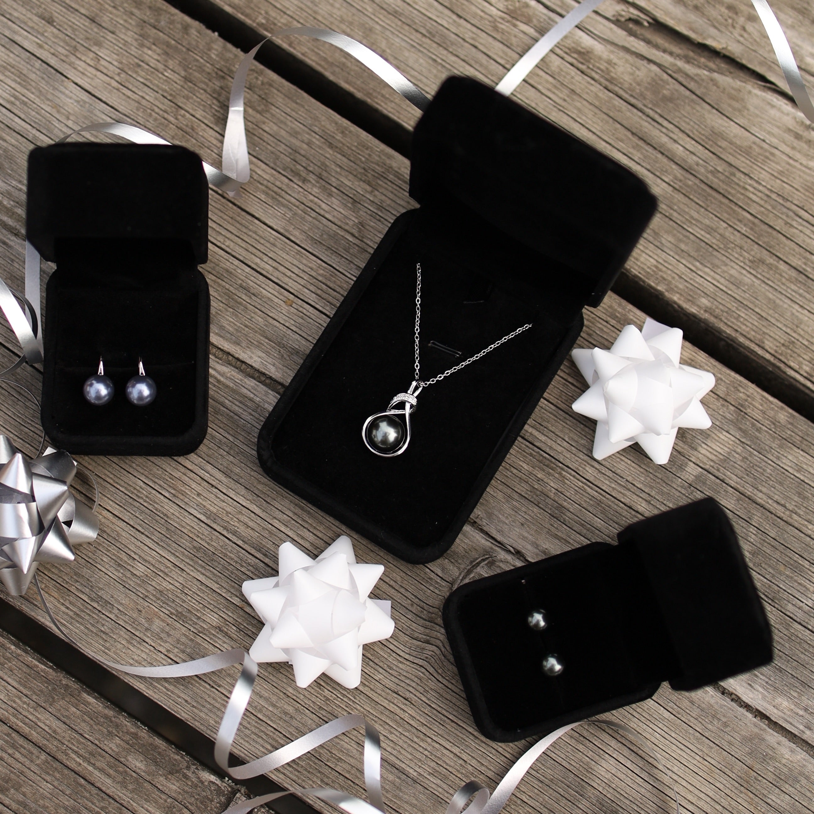 Black Tahitian Pearl Pendant, Boxed To Gift