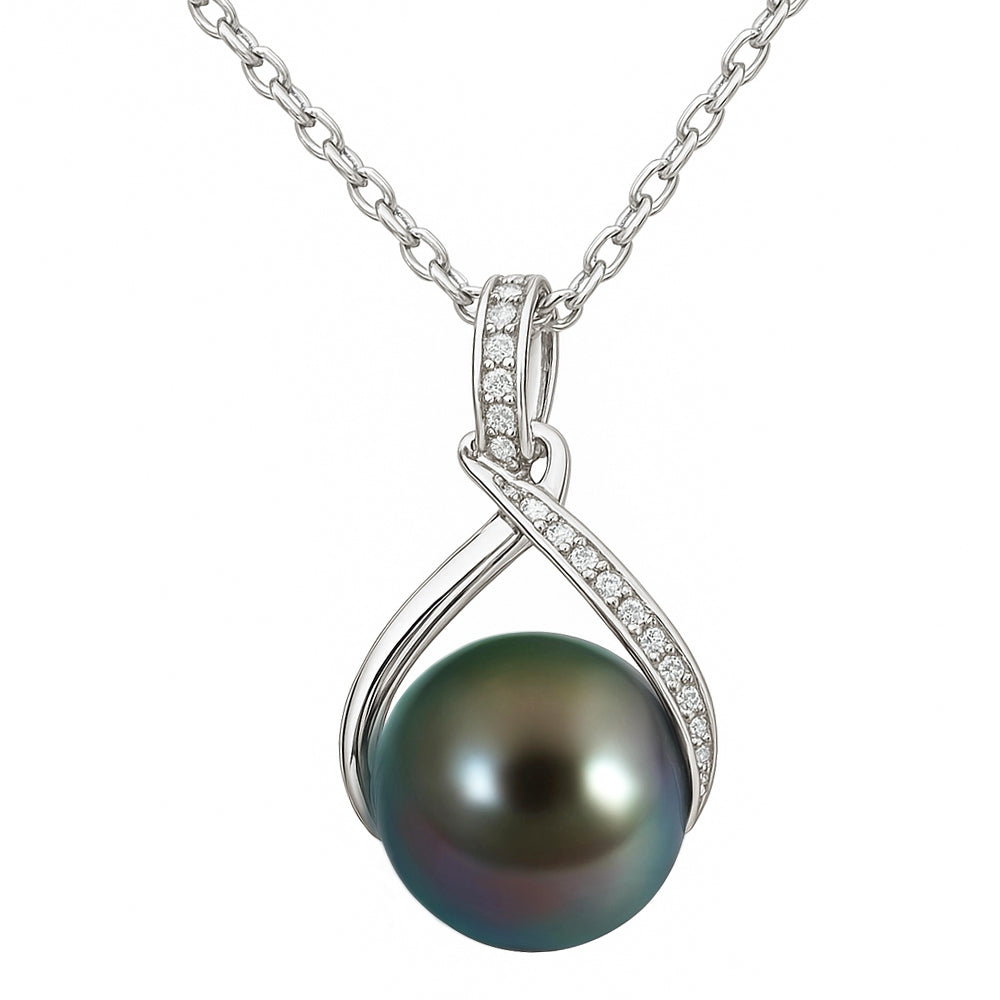 Velvet Eclipse – Pendant with Tahitian Pearl